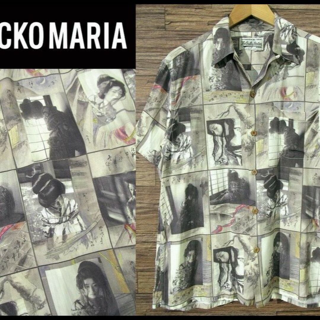 WACKO MARIA - 極美品 ワコマリア 晴雨緊縛図 レーヨン 半袖