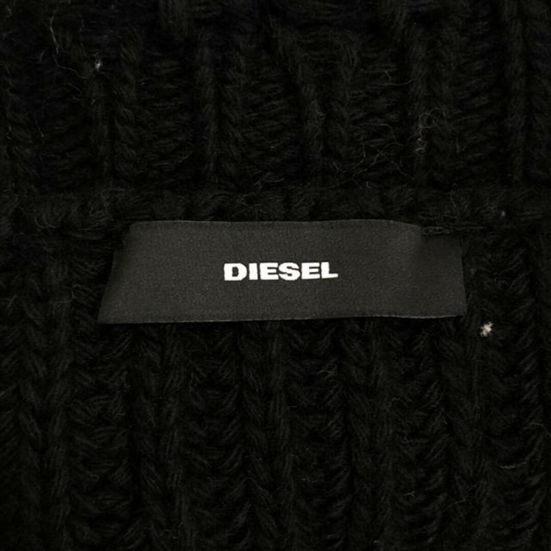 DIESEL / ディーゼル | ダメージ加工 ショートニット | ブラック | レディース