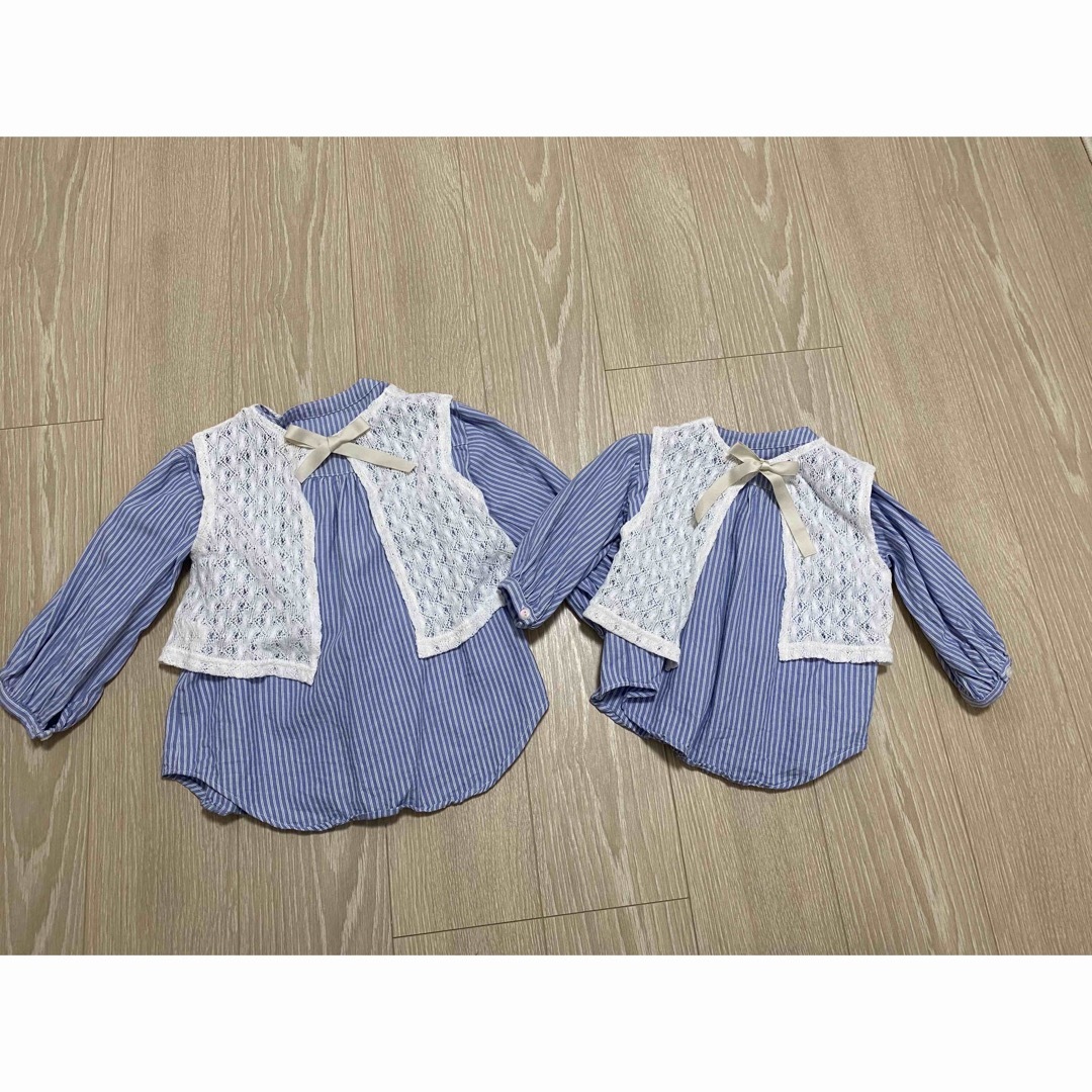 apres les cours(アプレレクール)のアプレレクール　ブラウス　120、110セット キッズ/ベビー/マタニティのキッズ服女の子用(90cm~)(ブラウス)の商品写真