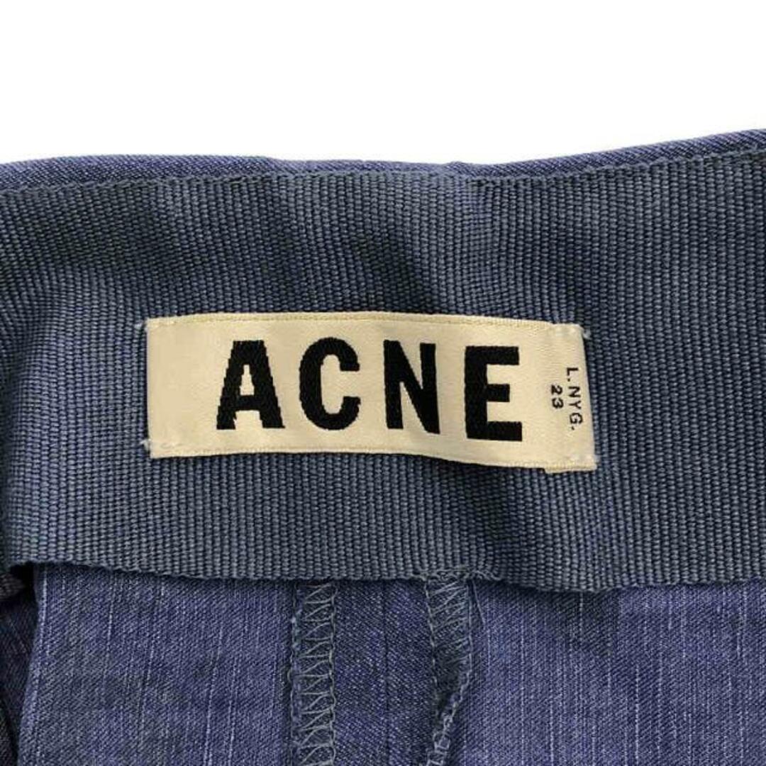 ACNE(アクネ)のAcne / アクネ | カットオフサイドジップ スカート | 34 | ブルー | レディース レディースのスカート(ひざ丈スカート)の商品写真