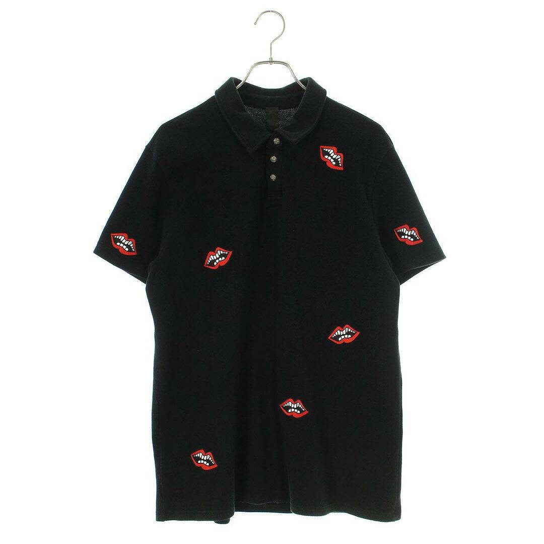 メンズクロムハーツ  MATTY BOY CHOMPER POLO SHIRT mattyboyチョンパー刺繍半袖ポロシャツ メンズ L