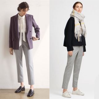 theory luxe 23AW ウォッシャブル SAXONY テーパードパンツ