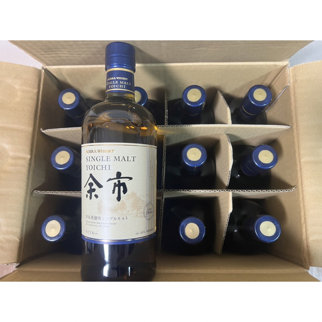 ニッカウヰスキー シングルモルト余市 700ml 12本NIKKA