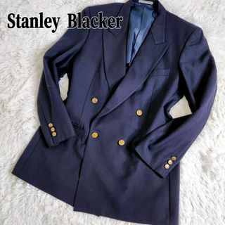 Stanley Blacker テーラードジャケット　ダブル　金ボタン　ネイビー(テーラードジャケット)