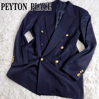 希少　PEYTON PLACE テーラードジャケット　ダブル　紺ブレ　金ボタン(テーラードジャケット)