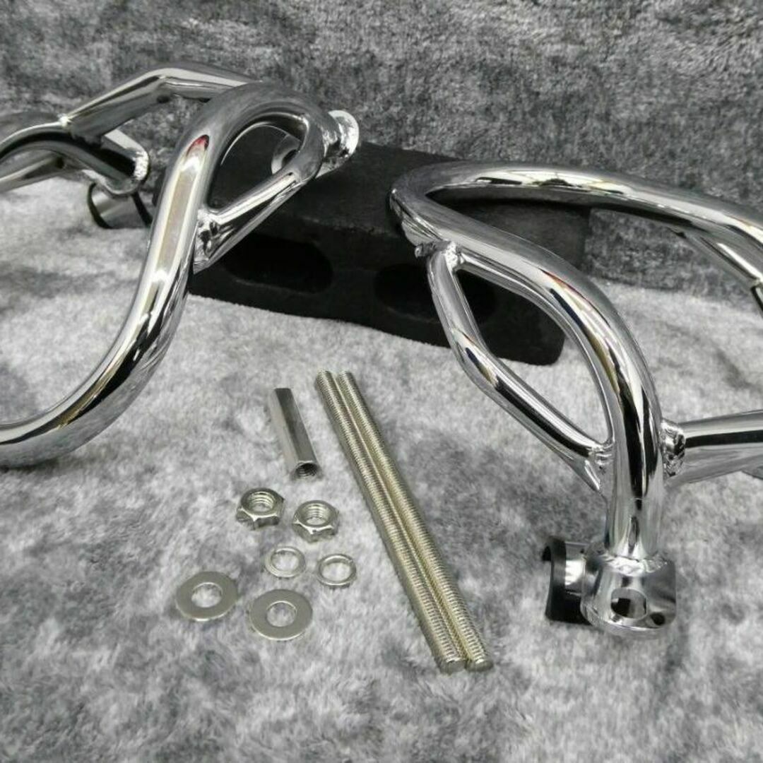 バリオス250 エンジンガード メッキ 金具 付き バリオス250 エンジンガード メッキ 金具 付き