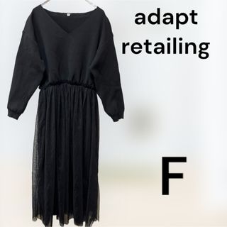 アダプト(adapt)のadapt retailing アダプト　長袖ワンピース　Fサイズ(ロングワンピース/マキシワンピース)