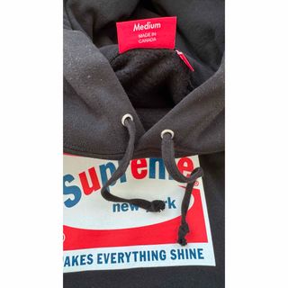 SUPREME 21SS Shine Hooded Sweatshirt 黒