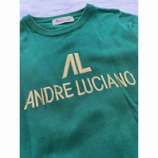 アンドレルチアーノ(ANDRE LUCIANO)のANDRE LUCIANO アンドレ セーター ゴールド 刺繍(ニット/セーター)