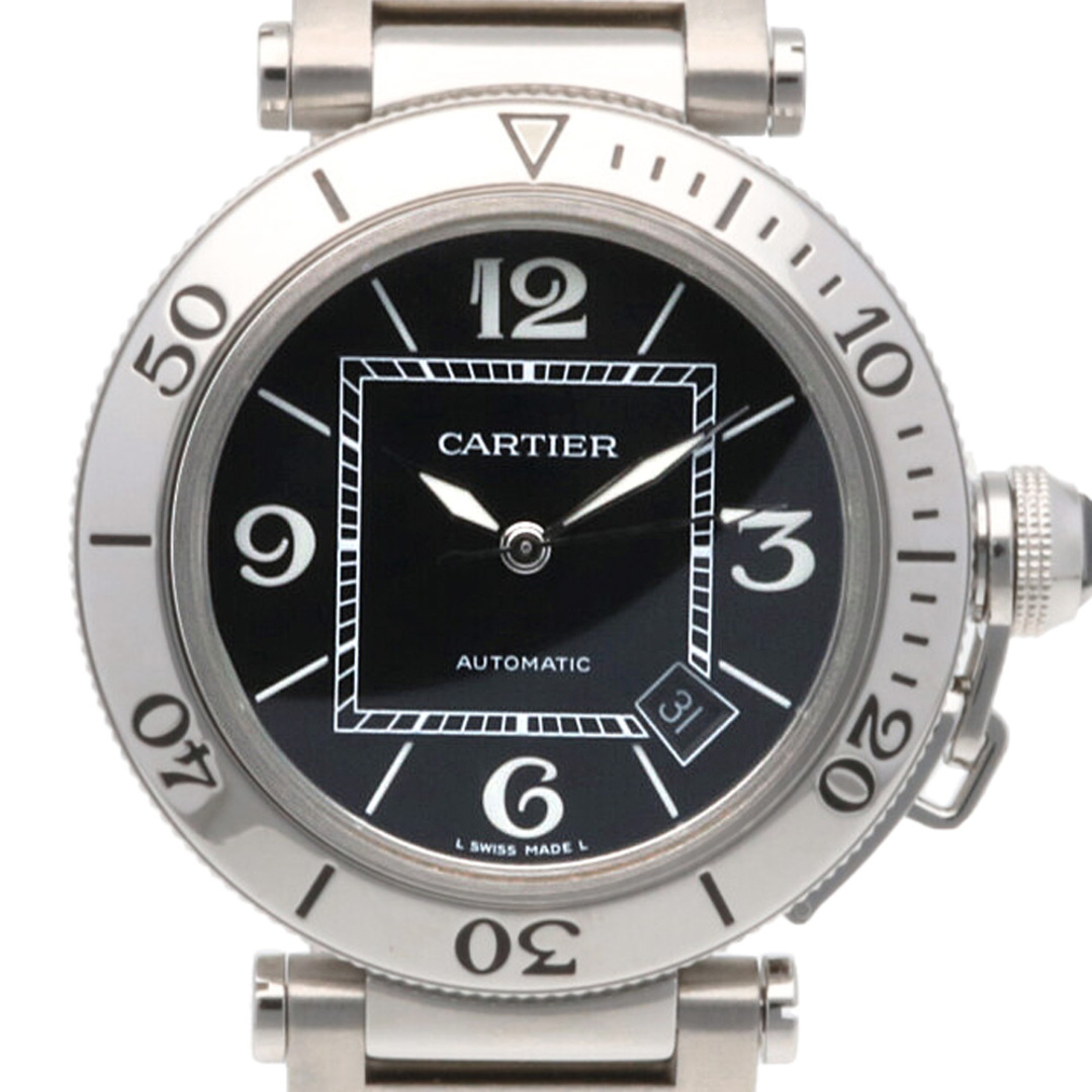 カルティエ CARTIER パシャ シータイマー 腕時計 時計 ステンレススチール W31077M7 2790 自動巻き メンズ 1年保証 中古