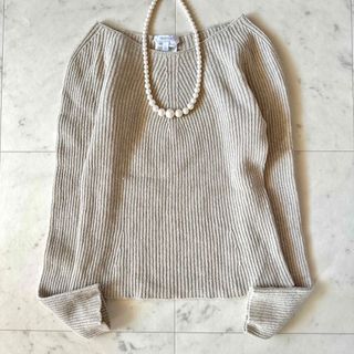 マックスマーラ(Max Mara)の最高級☆白タグ マックスマーラ カシミヤウールニット イタリヤ製(ニット/セーター)