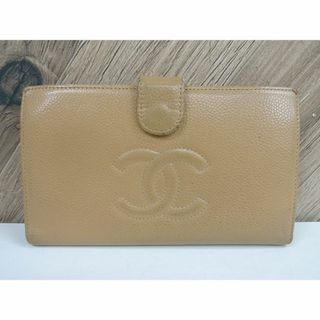 シャネル(CHANEL)のM広028 / CHANEL 財布 ココマーク キャビアスキン 二つ折り がま口(財布)