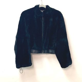 ソブ(Sov.)のソブ ダブルスタンダード クロージング Sov. DOUBLE STANDARD CLOTHING ジップアップ コート アパレル アウター 長袖 ジャケット レザーコート ファーコート ラビット ブラック(その他)