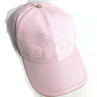 ディオール(Dior)のディオール Dior ロゴ 023C909A4511 ダニエルアーシャム コラボ DANIEL ARSHAM 帽子 キャップ帽 ベースボール キャップ コットン ピンク 美品(キャップ)