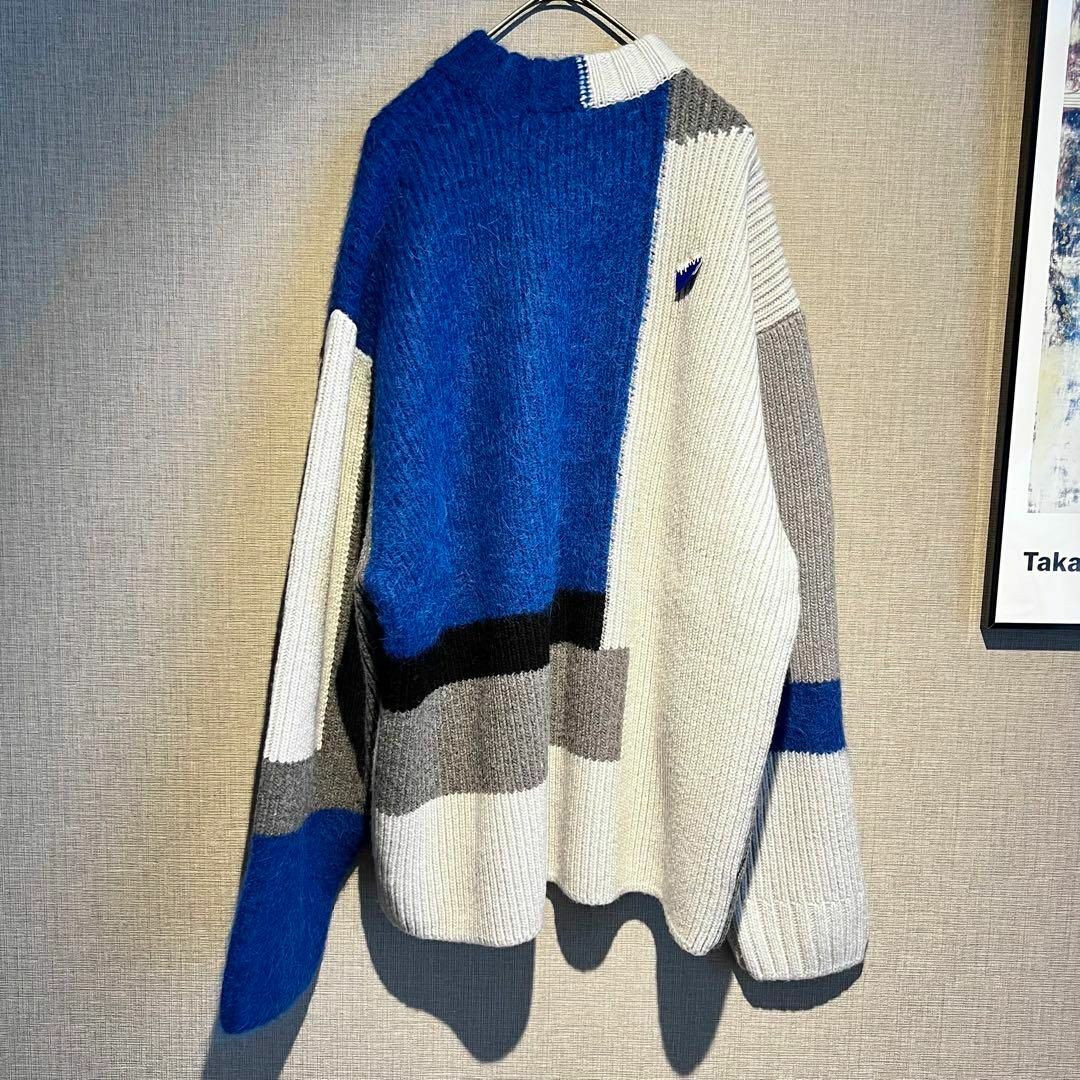 ZARA(ザラ)の美品ADER ERROR × ZARA ニット ウール パッチワーク 古着 メンズのトップス(ニット/セーター)の商品写真