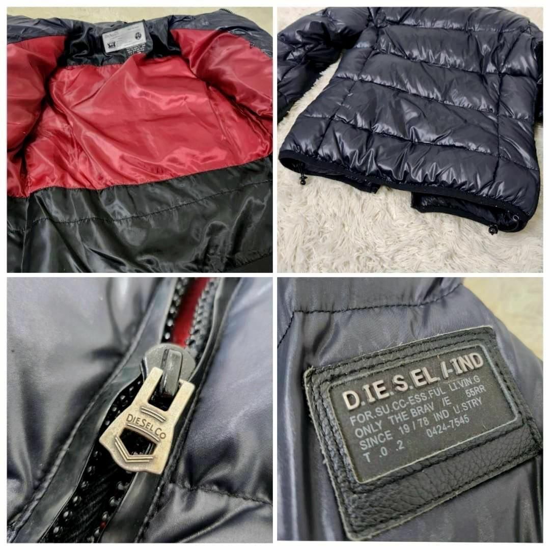 DIESEL　ダウンジャケット　テフロン加工　ワッペン　肉厚　極暖 フード内蔵 メンズのジャケット/アウター(ダウンジャケット)の商品写真