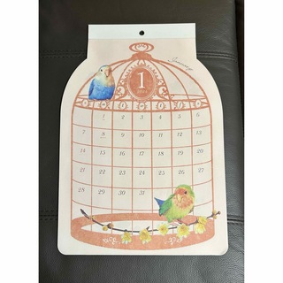 カレンダー　2024 小鳥カレンダー　インコカレンダー(カレンダー/スケジュール)