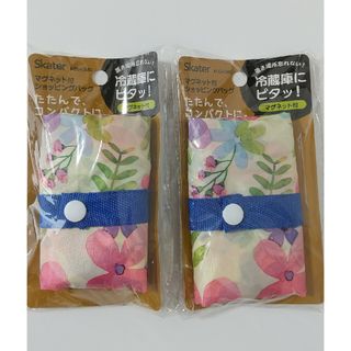 新品☆スケーター ショッピングバッグ エコバック 花柄 コンパクト 大容量(エコバッグ)