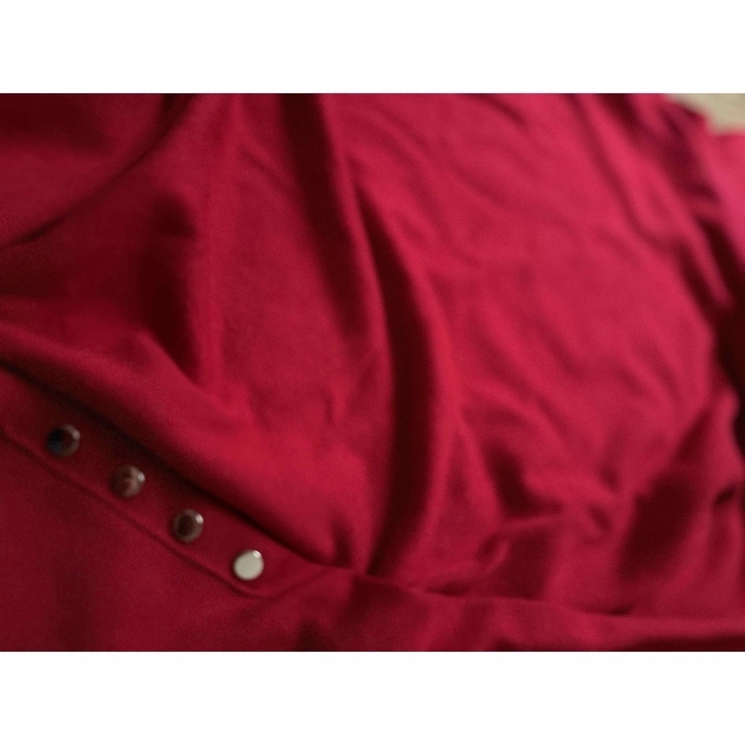 ZARA(ザラ)のlily様専用になりますZARA ザラ RED タートルネックニット レーヨン  レディースのトップス(ニット/セーター)の商品写真