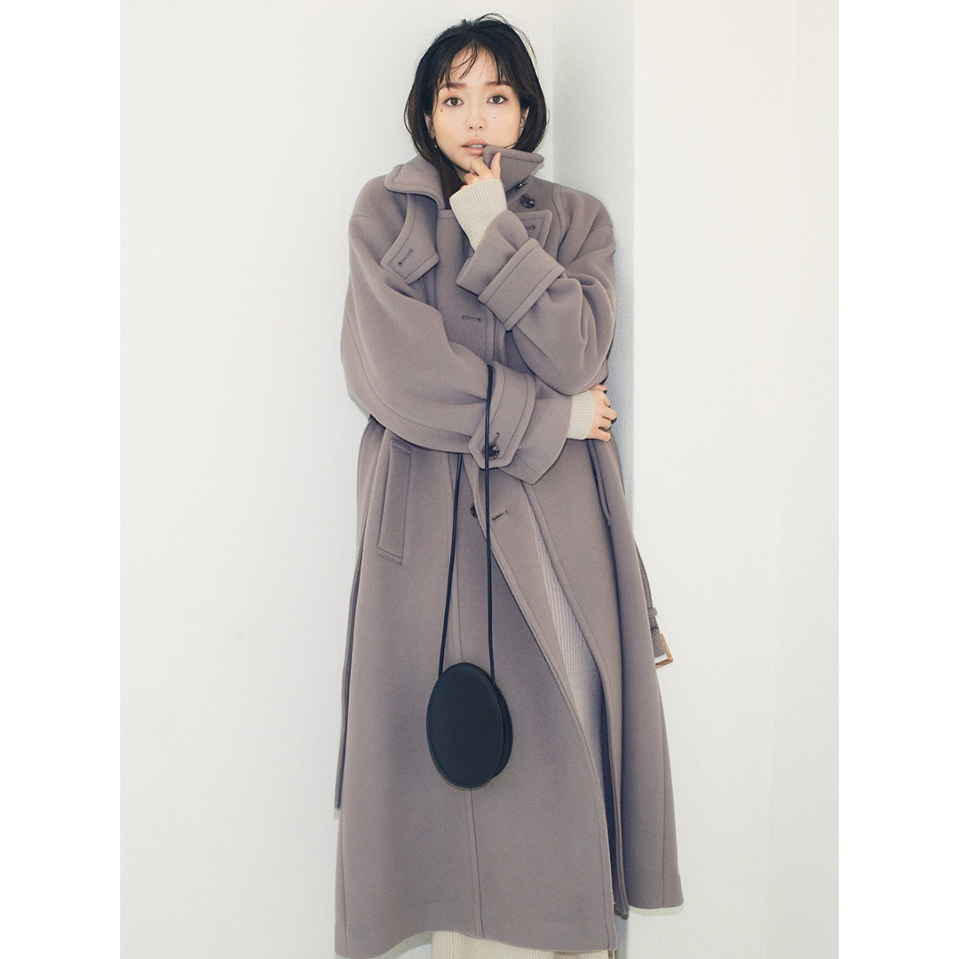 新品】FRAY I.D スタンドカラーダブルコート 新品】FRAY I.D スタンドカラーダブルコート