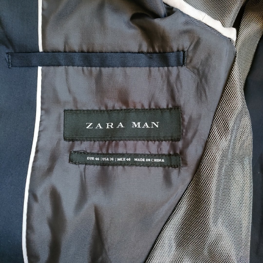 ZARA(ザラ)のZARA MAN ジャケット　ネイビー メンズのジャケット/アウター(テーラードジャケット)の商品写真