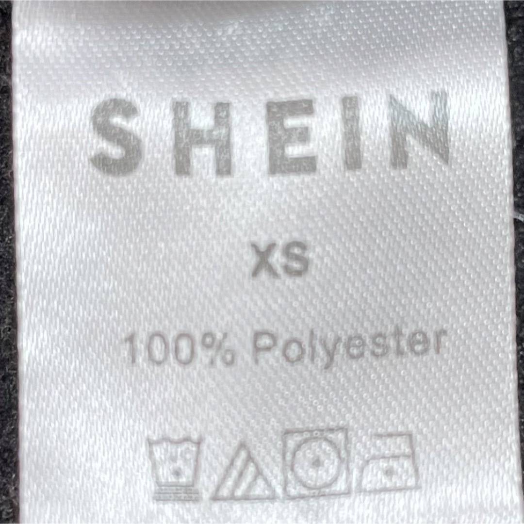 SHEIN スエット XS お腹出し ブラック トレーナー レディースのトップス(トレーナー/スウェット)の商品写真