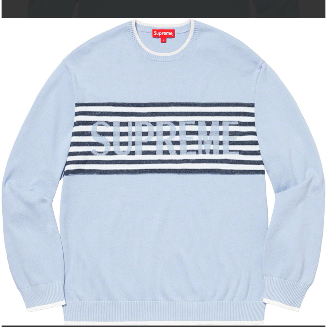 Supreme(シュプリーム)のsupreme  Chest Stripe Sweater L メンズのトップス(ニット/セーター)の商品写真