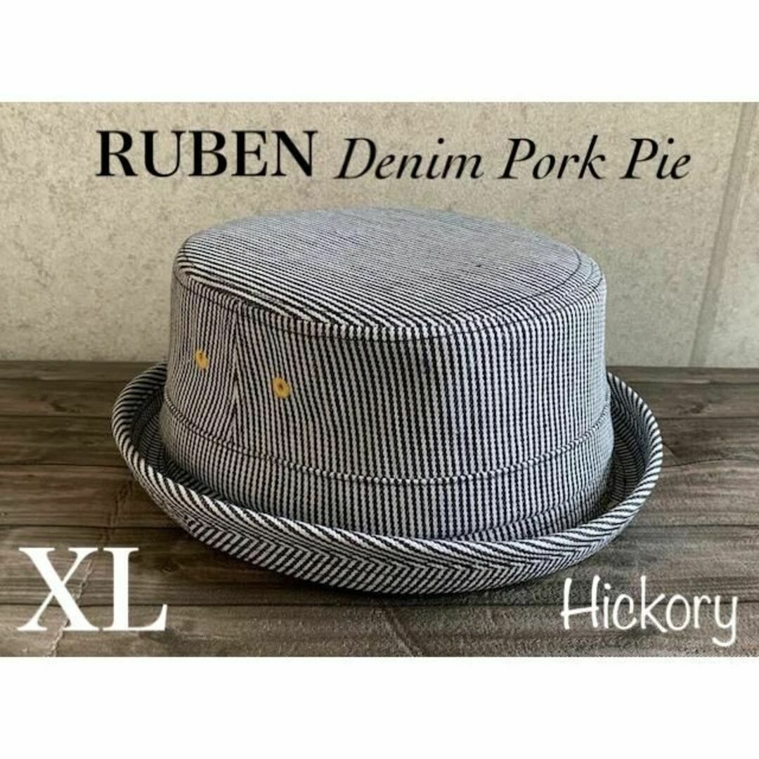 Ruben(ルーベン)の送料込 帽子 XL BIGサイズ ルーベン デニム ポークパイ ハット 定番 H メンズの帽子(ハット)の商品写真