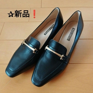 ✰新品特価❗ローファー【 ヒール ビット ローファー】ブラック　38（24cm）(ローファー/革靴)