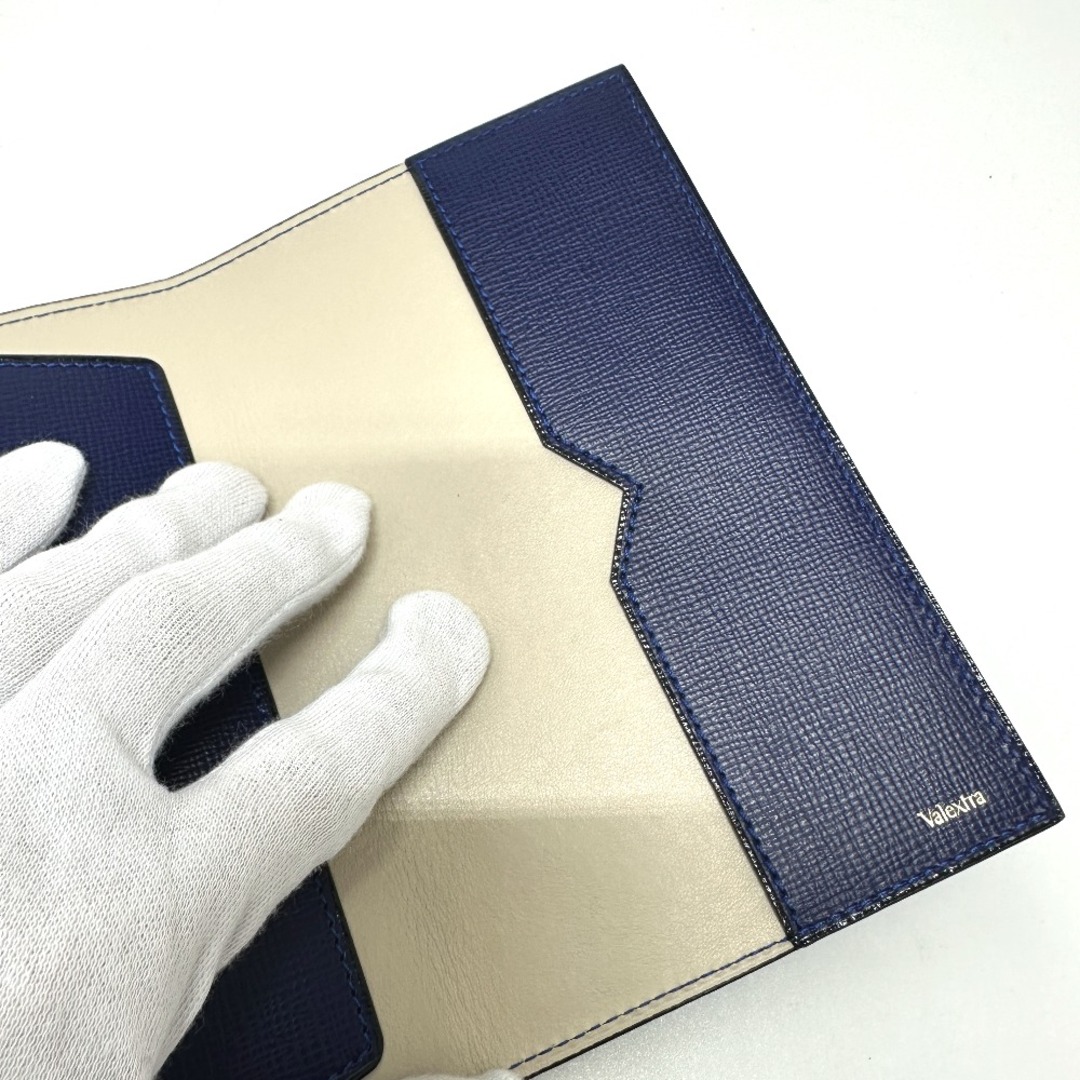 Valextra - ヴァレクストラ Valextra 手帳カバー レザー ブルー Valextra - ヴァレクストラ Valextra 手帳カバー レザー ブルー
