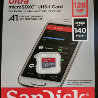サンディスク(SanDisk)のSanDisk microSDカード 128GB マイクロSDカード 140M(その他)
