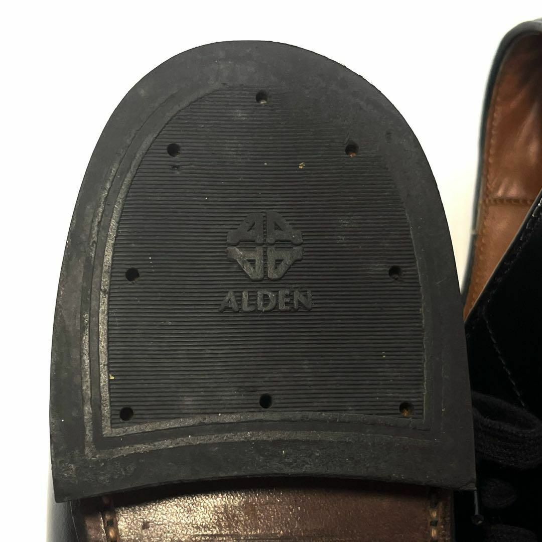 Alden(オールデン)の【美品】オールデン 53711 ミリタリーラスト　革靴　黒　ブラック　レザー メンズの靴/シューズ(ドレス/ビジネス)の商品写真