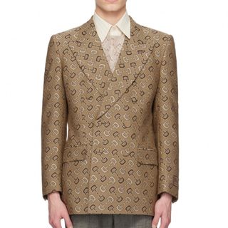 グッチ(Gucci)の未使用美品✨メンズ✨ GUCCI ベージュ ホースビットテーラードジャケット(テーラードジャケット)