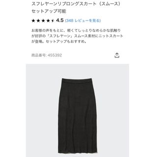 ユニクロ(UNIQLO)のユニクロ　スフレヤーンリブロングスカート　(ロングスカート)