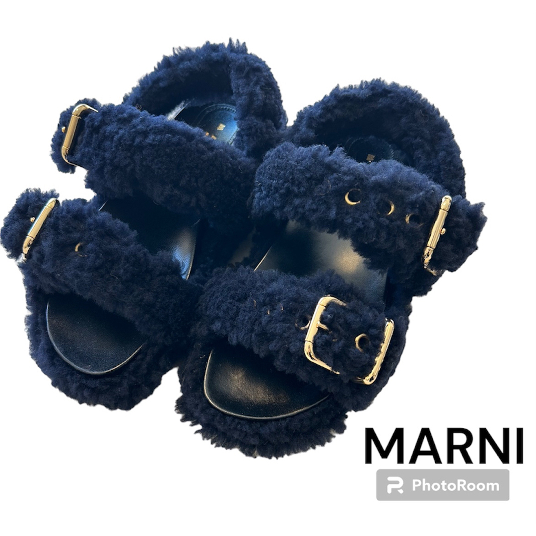 【新品・未使用】MARNIマルニ　ムートンサンダル靴/シューズ