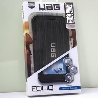 Galaxy S6 用 UAG 耐衝撃ケース FOLIO ブラック(Androidケース)