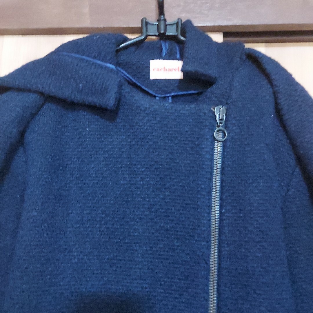 cacharel(キャシャレル)のフード付き　厚手のコート　キャシャレル レディースのジャケット/アウター(ロングコート)の商品写真