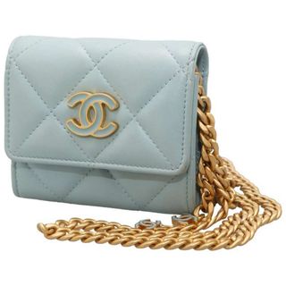 シャネル(CHANEL)のシャネル チェーンウォレット マトラッセ ココマーク ラムスキン CHANEL カードケース 財布(コインケース)