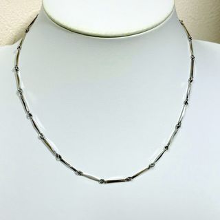 ☆Pt850 切子柄ネックレス 41.5cm☆(ネックレス)