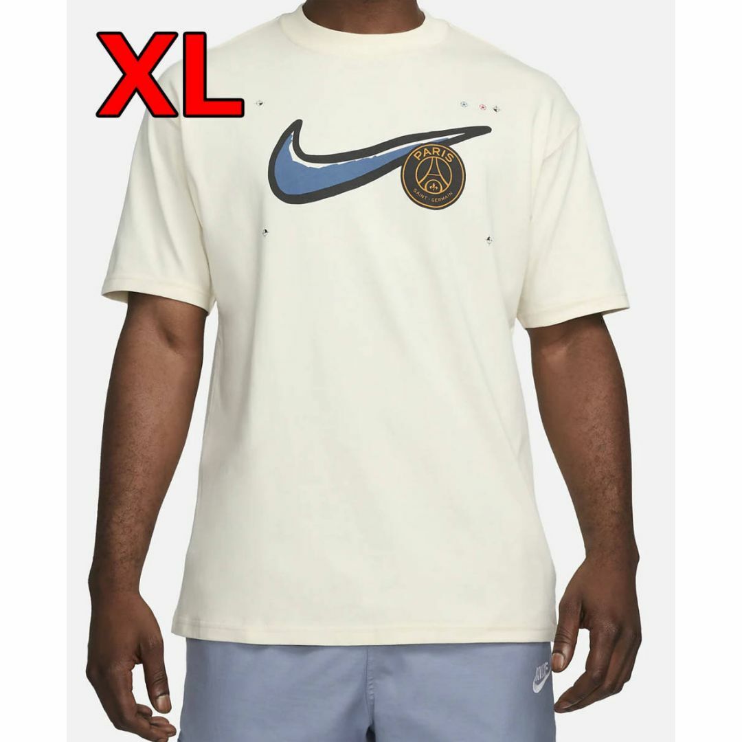 NIKE(ナイキ)のXL PSG×NIKE マックス90メンズサッカーTシャツ FJ1849-113 メンズのトップス(Tシャツ/カットソー(半袖/袖なし))の商品写真