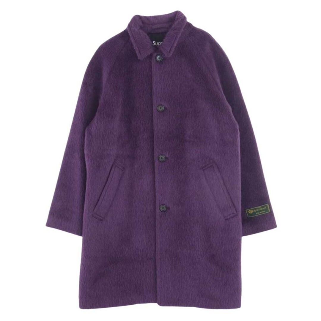 Supreme(シュプリーム)のSupreme シュプリーム コート 21AW Loro Piana ロロピアーナ ALPACA OVERCOAT アルパカ オーバーコート パープル系 L【極上美品】【中古】 メンズのジャケット/アウター(その他)の商品写真