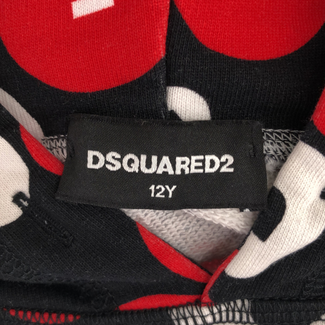 DSQUARED2 - Dsquared2 ディースクエアード DQ04JY 黒×赤 ブラック