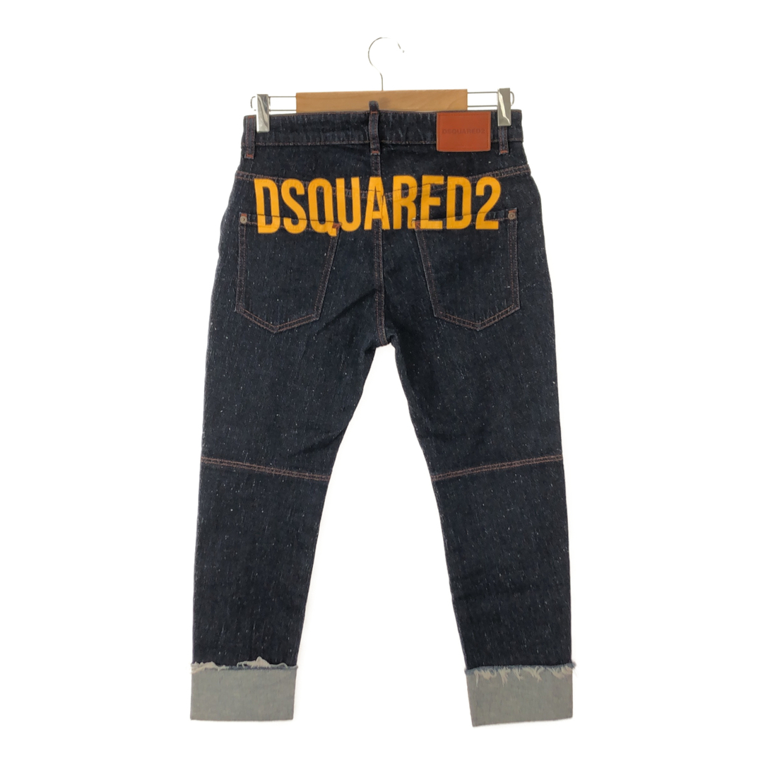 DSQUARED2(ディースクエアード)のDSQUARED2 ディースクエアード ブランドロゴ バックプリント デニム パンツ ズボン キッズ14Y アパレル 子供服 キッズ/ベビー/マタニティのキッズ服男の子用(90cm~)(パンツ/スパッツ)の商品写真