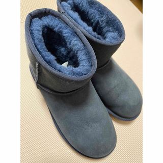 アグ(UGG)のアグ UGGショート　ムートンブーツ　ネイビー(ブーツ)