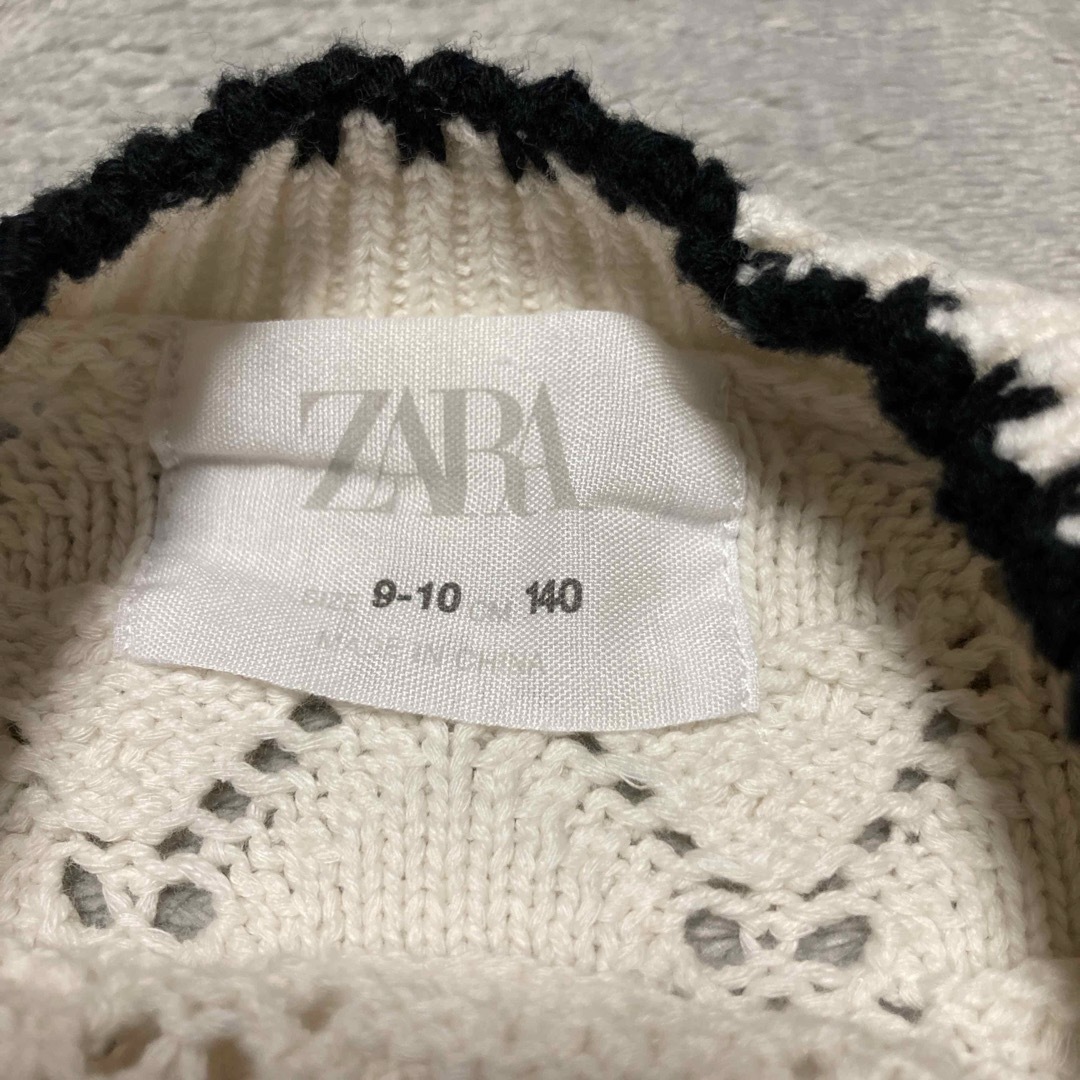 ZARA KIDS(ザラキッズ)の値下【中古品】　ZARAキッズ　ニット　セーター キッズ/ベビー/マタニティのキッズ服女の子用(90cm~)(ニット)の商品写真