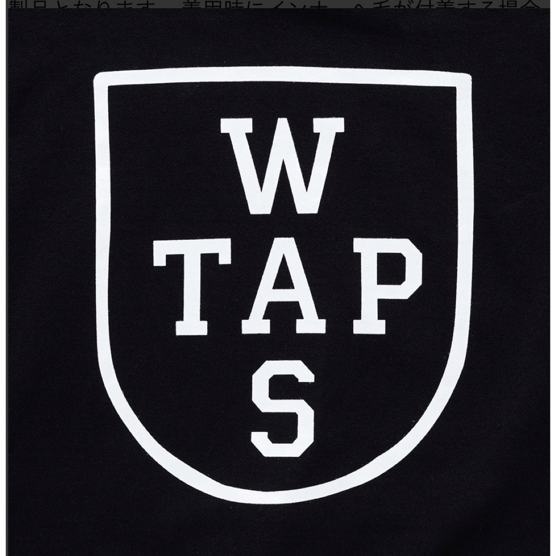 W)taps(ダブルタップス)のWTAPS 2022FW CRST HOODY BLACK XLサイズ メンズのトップス(パーカー)の商品写真