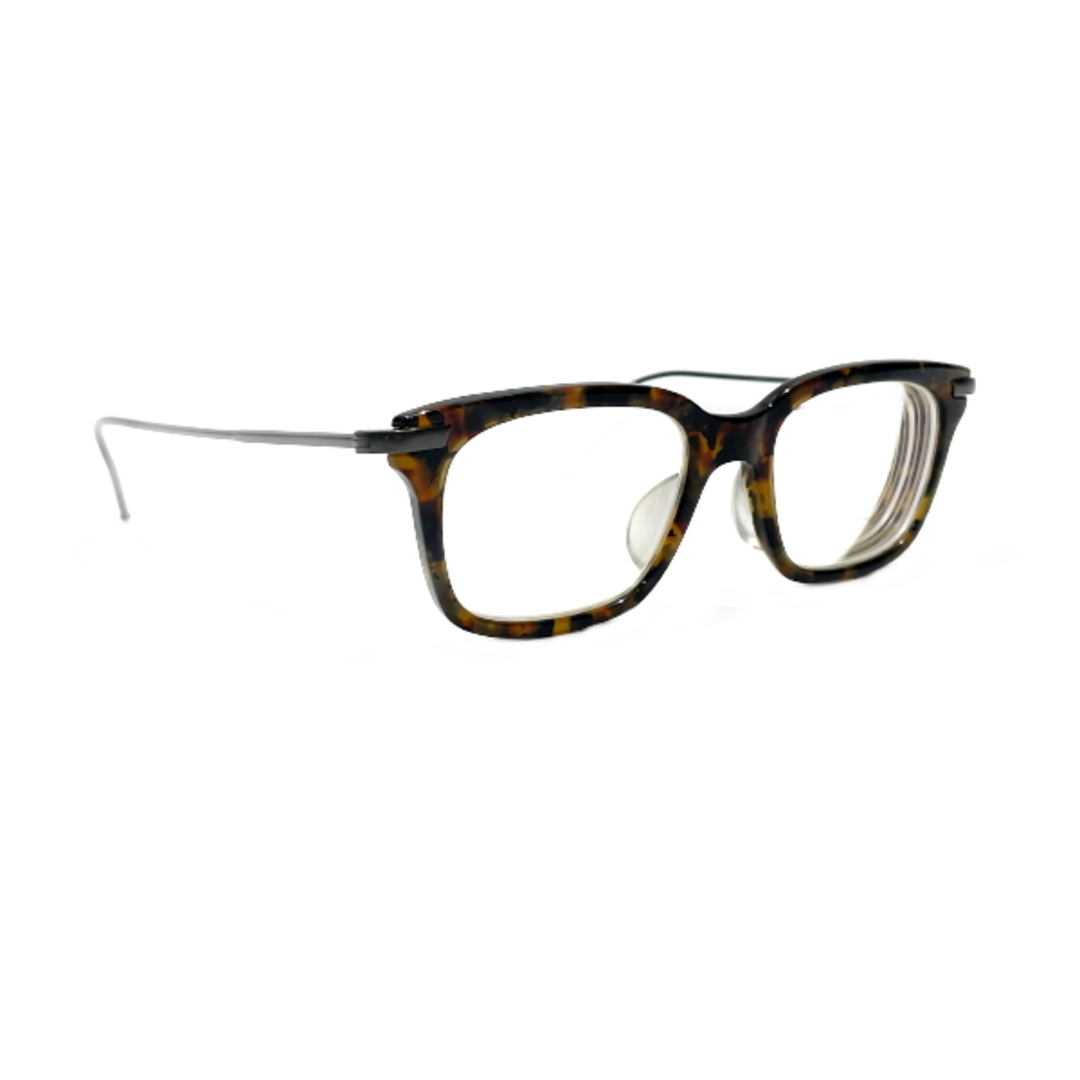 THOM BROWNE(トムブラウン)のTHOM BROWNE 【訳アリ】眼鏡 ウェリントン TB-701-B-TKT-BLK-49 49□19-150 トリコロール アイウェア ユニセックス レディースのファッション小物(サングラス/メガネ)の商品写真