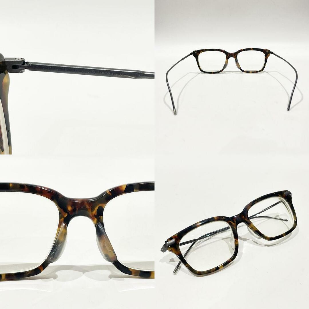 THOM BROWNE 【訳アリ】眼鏡 ウェリントン TB-701-B-TKT-BLK-49 49□19-150 トリコロール アイウェア ユニセックス136㎝フレーム高さ