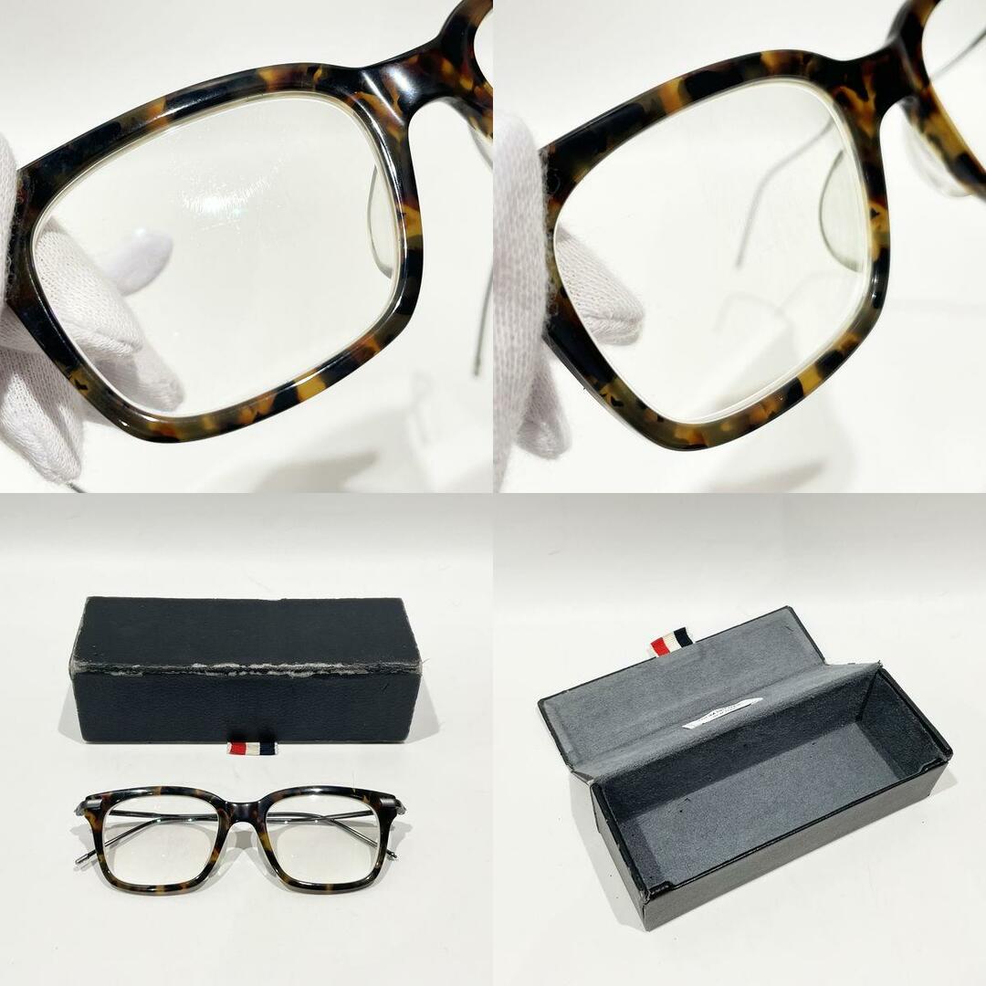 THOM BROWNE(トムブラウン)のTHOM BROWNE 【訳アリ】眼鏡 ウェリントン TB-701-B-TKT-BLK-49 49□19-150 トリコロール アイウェア ユニセックス レディースのファッション小物(サングラス/メガネ)の商品写真