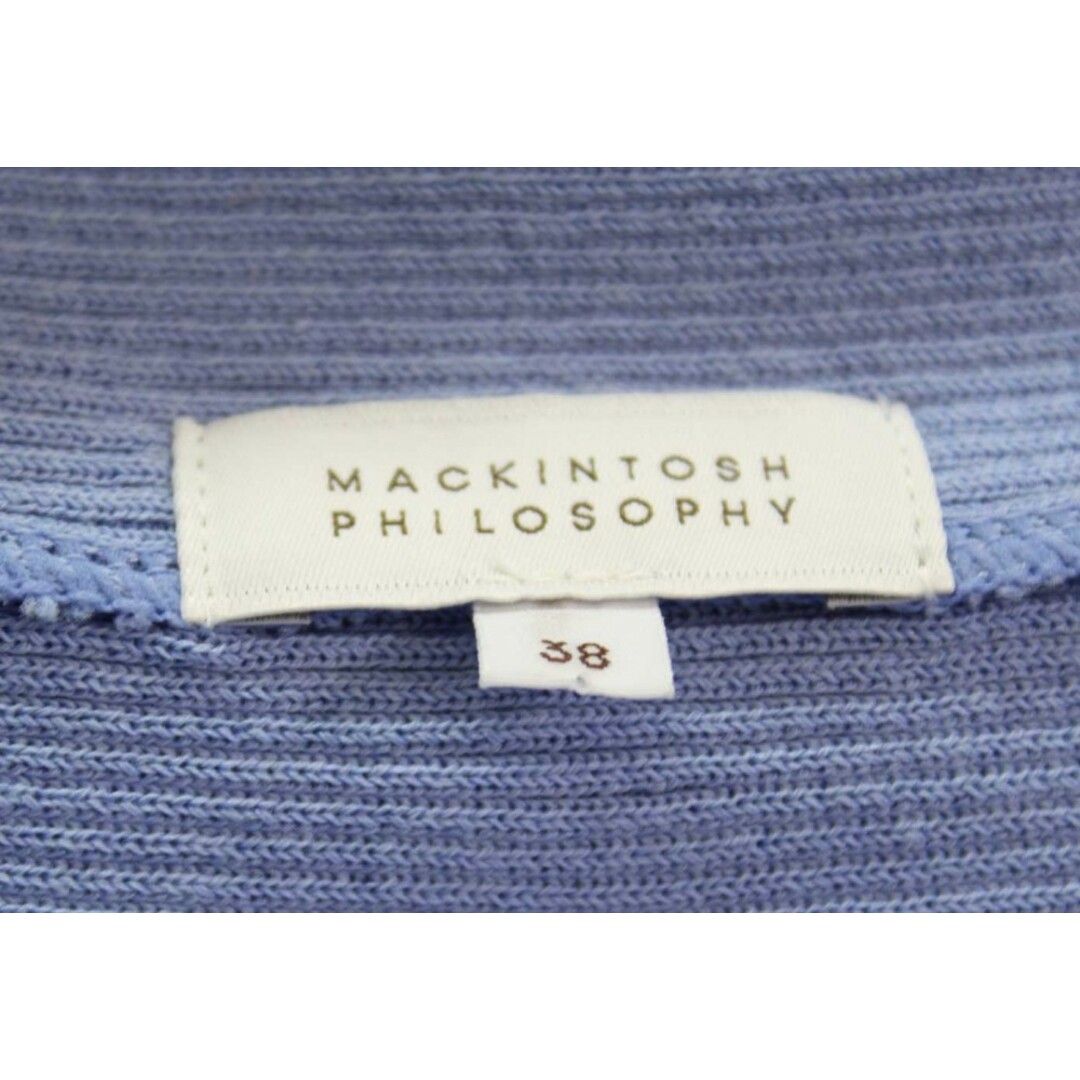 MACKINTOSH PHILOSOPHY(マッキントッシュフィロソフィー)の【新規値下げ】▼MACKINTOSH PHILOSOPHY/マッキントッシュフィロソフィー▼コットンニット/長袖/ドルマンスリーブ ライトブルー/水色 レディース 38【中古】 春秋 409032 レディースのジャケット/アウター(その他)の商品写真